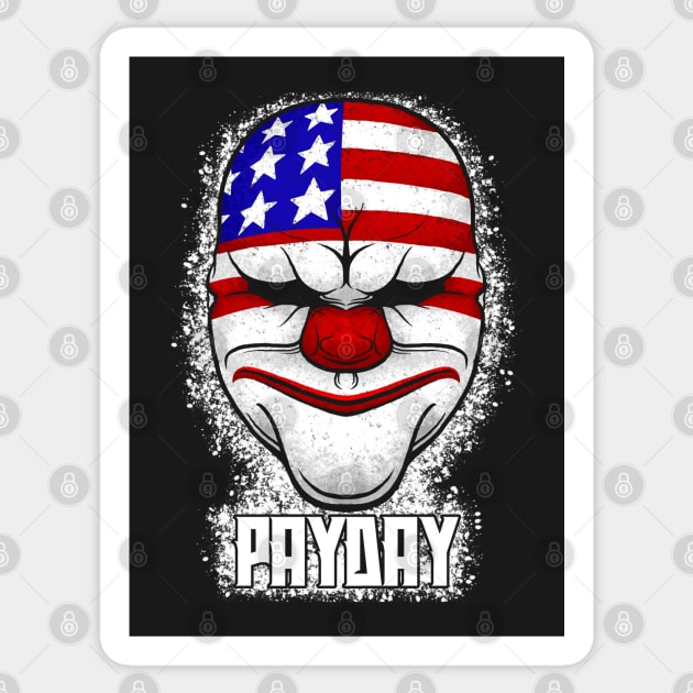 Payday Heister - Dallas Sticker by JCoulterArtist